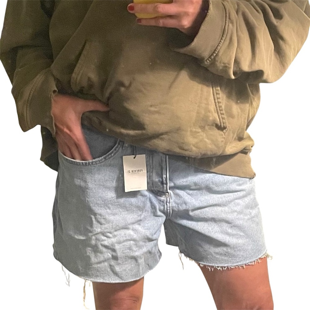 Forever 21 Jean shorts with mushroom - Picture 4 of 7
